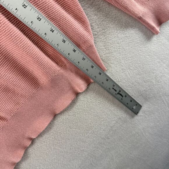 J Crew Sweater men's Large Pink Cotton Seed Stitch Lightweight Crew Preppy NEW - Picture 5 of 10